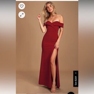 LuLu’s Deep Red, Formal, maxi dress
